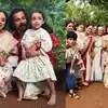 pearlemaany and srinish aravind onam astatine  palakkad with his family