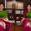 എന്റെ അത്രയും പഴക്കമുണ്ട് ഈ സാരിക്ക്; അമ്മയുടെ സാരിയില്‍ സുന്ദരിയായി സംവൃത സുനില്‍