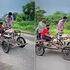 Desi jugaad Car which is made by Wood and Metal sheets - लाकूड आणि ...
