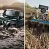 Mahindra Thar Viral Video Water Wading,ही आहे खरी ऑफ-रोडिंग एसयूव्ही ...