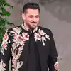 salman khan ramp walk in black sherwani with golden floral print ...