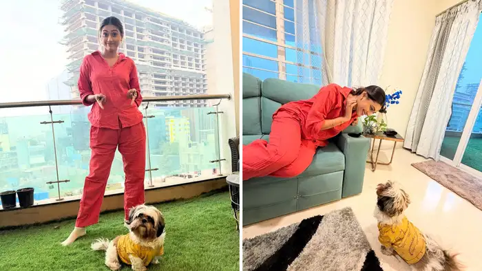 मोठी बाल्कनी आणि हिरवळ