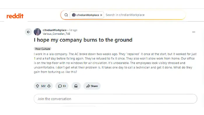 No AC No Windows Employees Rant on Office Heat Reddit Post Goes Viral ...
