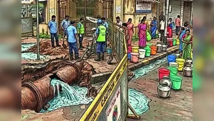 दक्षिण मुंबईत पाणीबाणी दक्षिण मुंबईत पाणीबाणी
