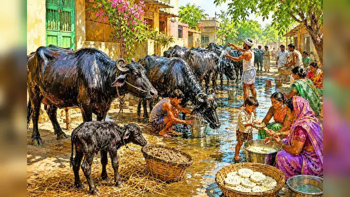 आमची गल्ली; म्हशींची गल्ली आमची गल्ली; म्हशींची गल्ली