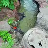 चेंबर फुटल्याने सांडपाणी नासर्डीत