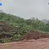 मुंबई-गोवा राष्ट्रीय महामार्गावर दरड कोसळली, सुदैवाने पाच जण बचावले