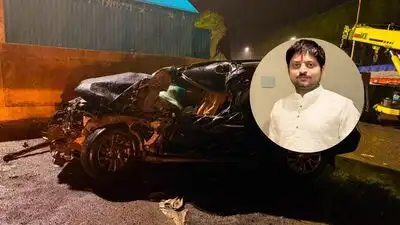 Mumbai Pune Missing Link Tunnel Fortuner Tempo Accident Tushar Bhumkar Dies from Wakad in Pimpri Chinchwad; भरधाव फॉर्च्युनरची टेम्पोला जोरदार धडक, मुंबई-पुणे मिसिंग लिंकवर धडकी भरवणारा ...