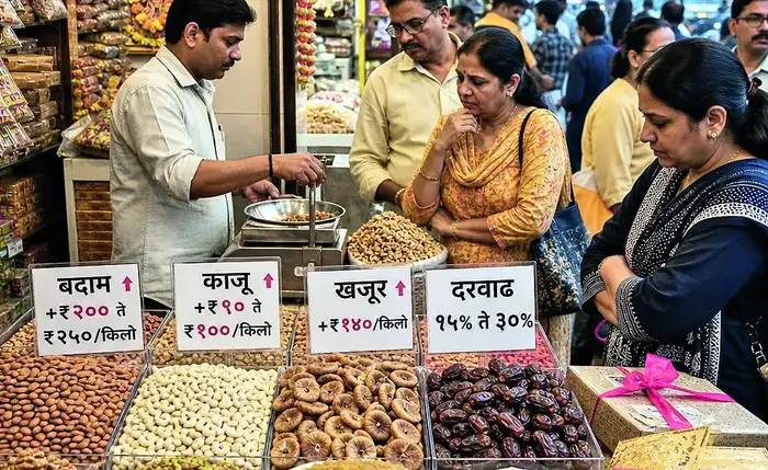 सुकामेव्यालाही महागाईची झळ