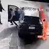 Man Sets Car On Fire,Video: माथेफिरुने पेट्रोल भरताना गाडीला लावली आग ...