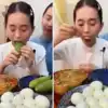 Eating Food Viral Video Girl Eating Video,3 मिनट में तीन प्लेट खाने की ...
