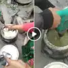Sarso Ka Saag Making Video,सरसों का साग घोंटने के लिए नहीं था किचन ...