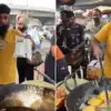 Pakode Wale Uncle Dipping Oil Packet In Hot Kadhai,न हाथ से फाड़ा, न ...