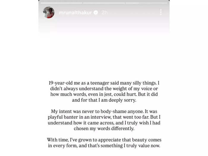 Mrunal tahkur apologise to bipasha