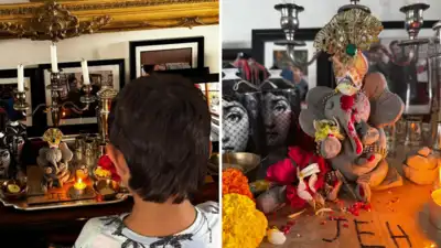 पटौदी हाउस में विराजे बप्पा