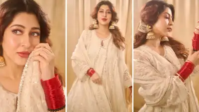 मैचिंग दुपट्टा और प्लेन पैंट्स की कैरी