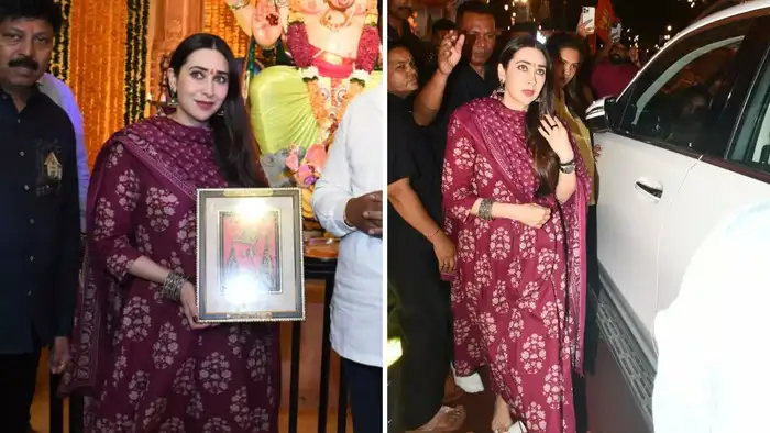 सूट में दिखा करिश्मा का देसी लुक 