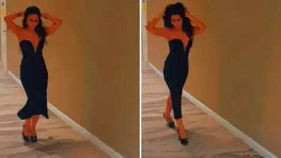 बैक स्लिट दिखा परफेक्ट 