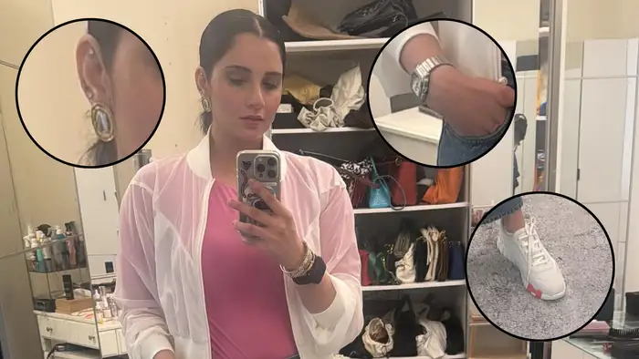 पहने दिखीं दो वॉच