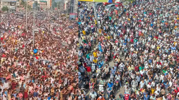 अंतिम दर्शन को रखा गया पार्थिव शरीर