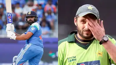 पाकिस्तानी दिग्गजों की नींद उड़ी! रोहित शर्मा ने अब सीधा शाहिद अफरीदी को निशाने पर लिया, टूटने के कगार पर महारिकॉर्ड - rohit sharma targets shahid afridis ...