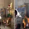 क्या कहता था अमेरिका... लड़के ने कर दिया सर्दी में नहाने का जुगाड़ ...