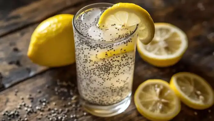 चिया सीड्स और नींबू वाला पानी