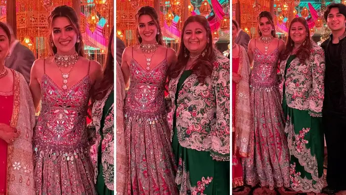 मैचिंग स्कर्ट पर भी ठहरी निगाह 