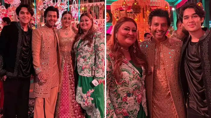 नूपुर सेनन के संगीत लुक की फोटो 