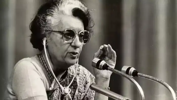 Indira Gandhi.