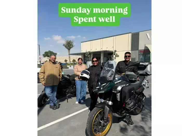 R Madhavan bike ride