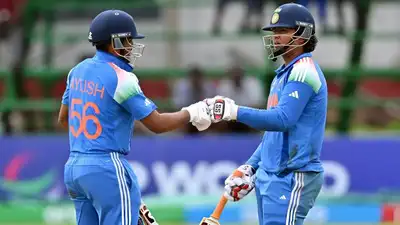 आयुष म्हात्रे-वैभव सूर्यवंशी ने धोया, आरएस एम्ब्रिश भी छाए, भारत ने न्यूजीलैंड को U19 वर्ल्ड कप में हराया - ayush mhatre smashed outstanding fifty vaibhav suryavanshi rs ...