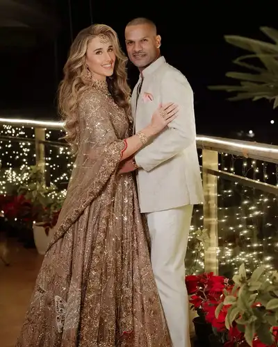 Shikhar Dhawan Wedding Sangeet,​शिखर धवन की दूसरी शादी के फंक्शन शुरू, संगीत से पहली फोटो आई सामने, लहंगा पहन सजी दुल्हन सोफी लगीं सुंदर - shikhar dhawan wedding sangeet ...