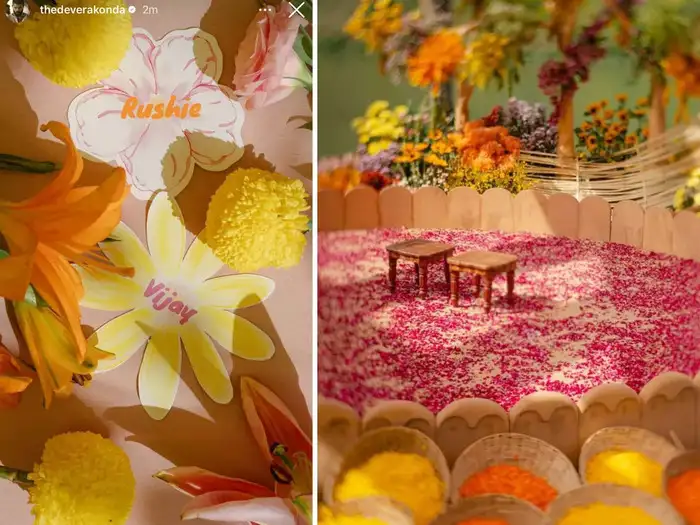 rashmika vijay haldi