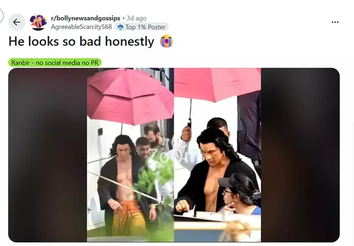 Ranbir Kapoor’s long-haired avatar