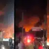 दिल्ली के मटियाला में लगी भीषण आग, 400 झुग्गियां जलकर हुई खाक - delhi  massive fire in matiala fish market 400 jhuggis gutted no casualties -  Navbharat Times