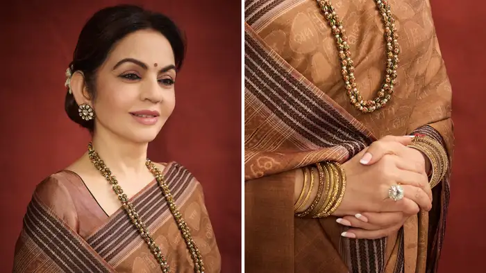 जूलरी ने किया साड़ी को कॉम्प्लिमेंट