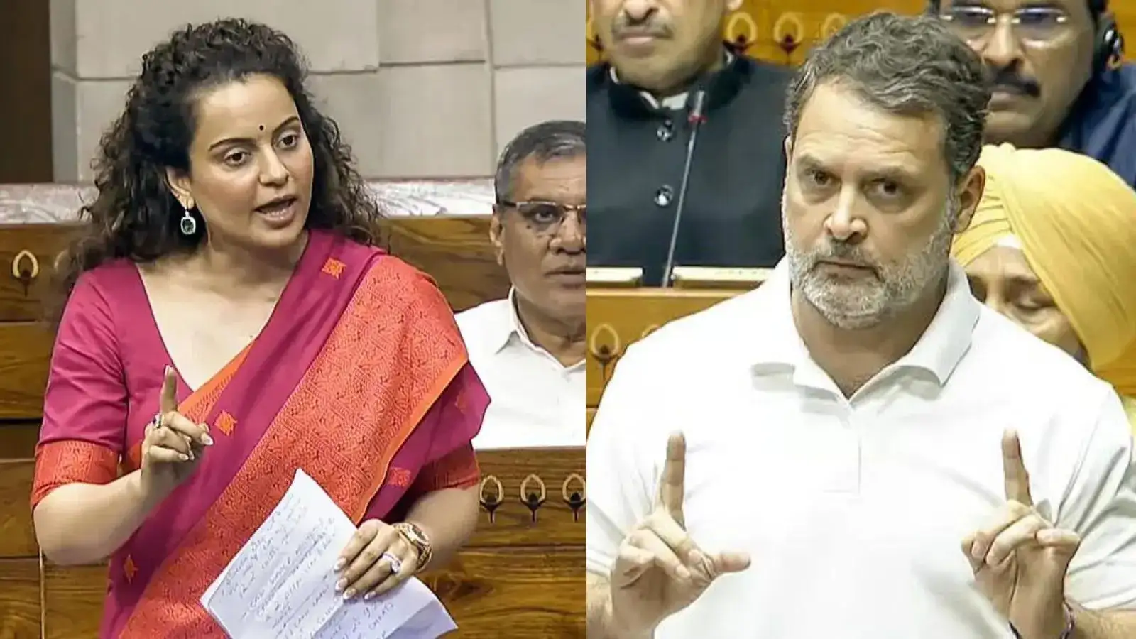 राहुल गांधी का भाषण सुनकर भड़कीं कंगना रनौत! राहुल गांधी का भाषण सुनकर भड़कीं कंगना रनौत!