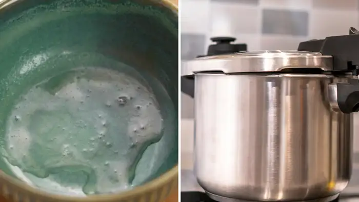 झाग को निकालना न भूलें