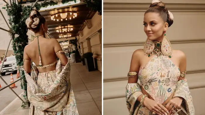 ब्लाउज ने बढ़ाया ग्लैम कोशेंट