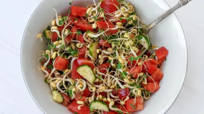 sprouts mung dal salad