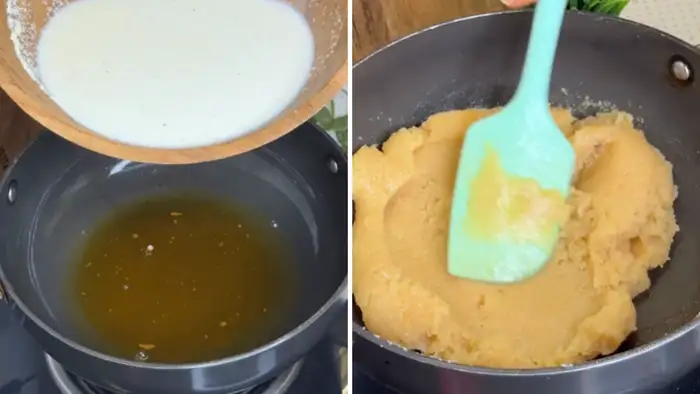 सूजी का मिश्रण मिलाते समय रखें सावधानी
