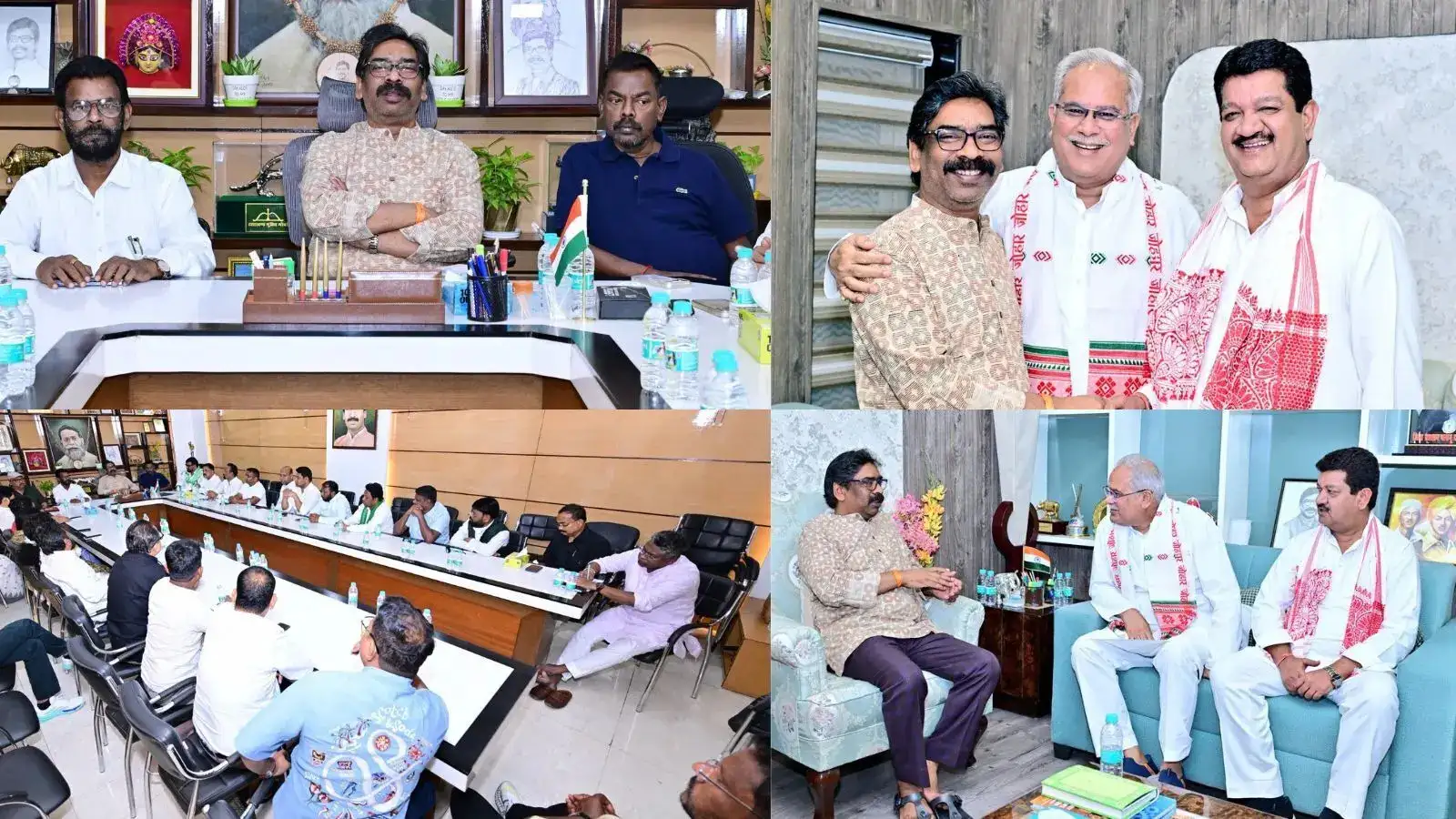 हेमंत सोरेन से मिलकर भूपेश बघेल ने नाराजगी दूर करने की कोशिश की, दूसरी सीट पर JMM उम्मीदवार को लेकर सस्पेंस
