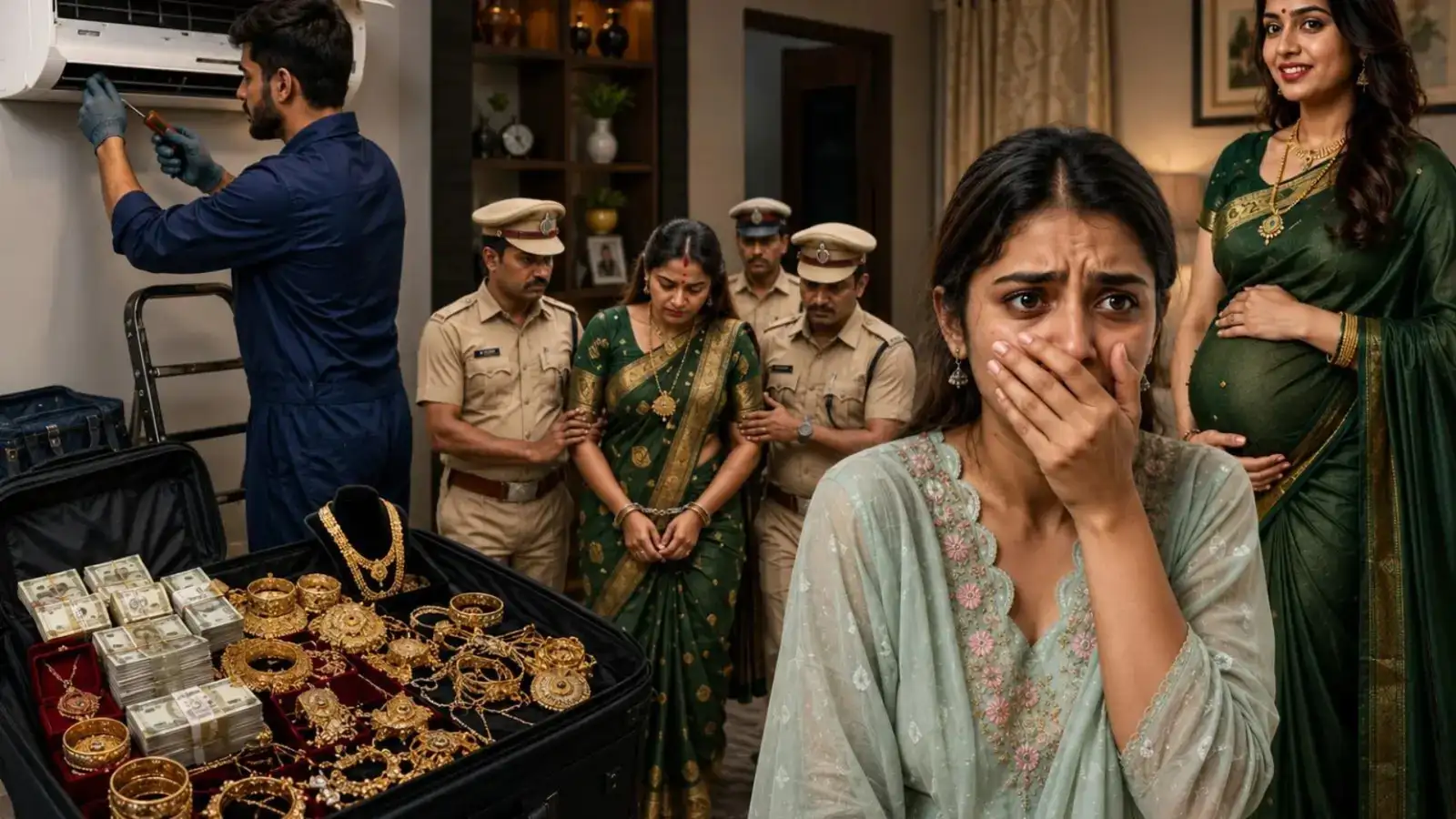 'एसी ठीक करने आए और 50 लाख का सामान लूट लिए', 24 घंटे में ही प्रेग्नेंट भाभी की साजिश का पर्दाफाश, सदमे में ननद