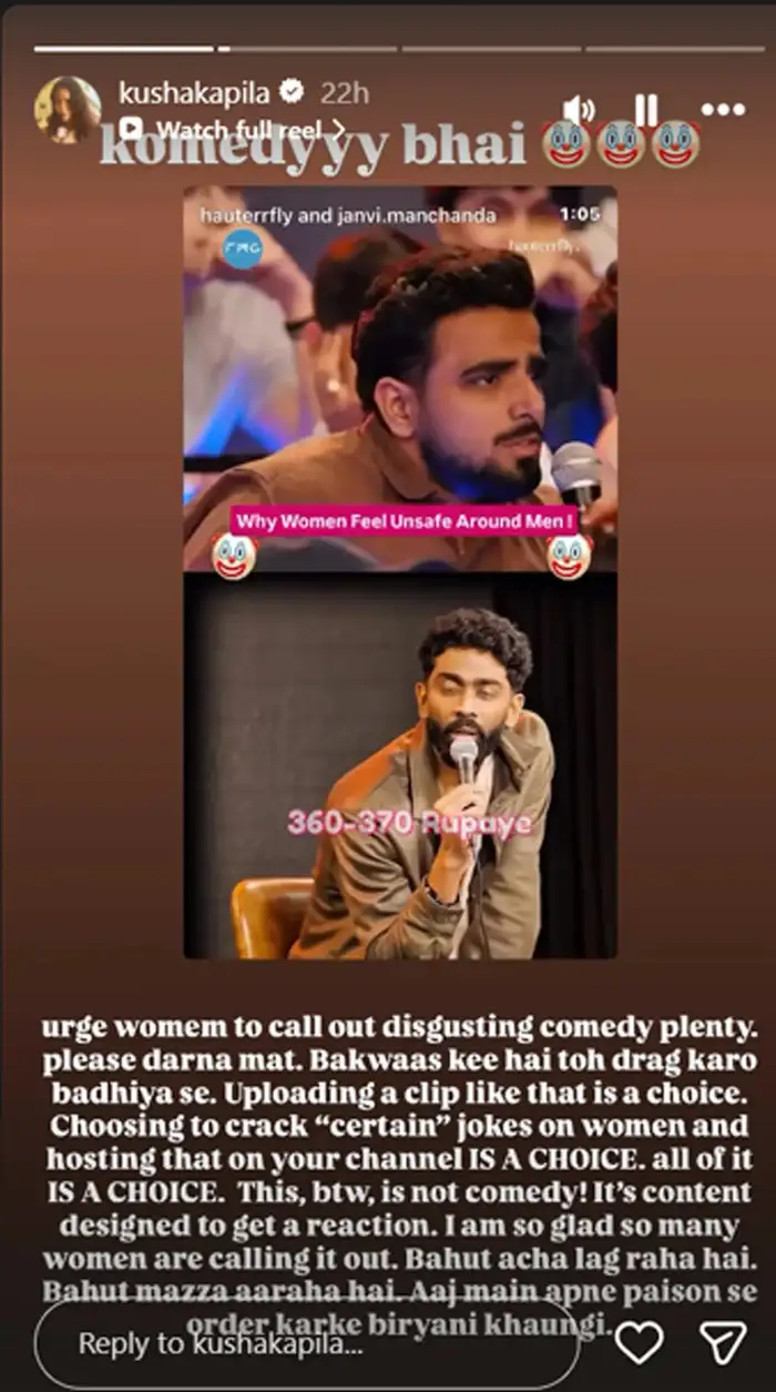 Kusha Kapila Blasts Pranit 370 Biryani