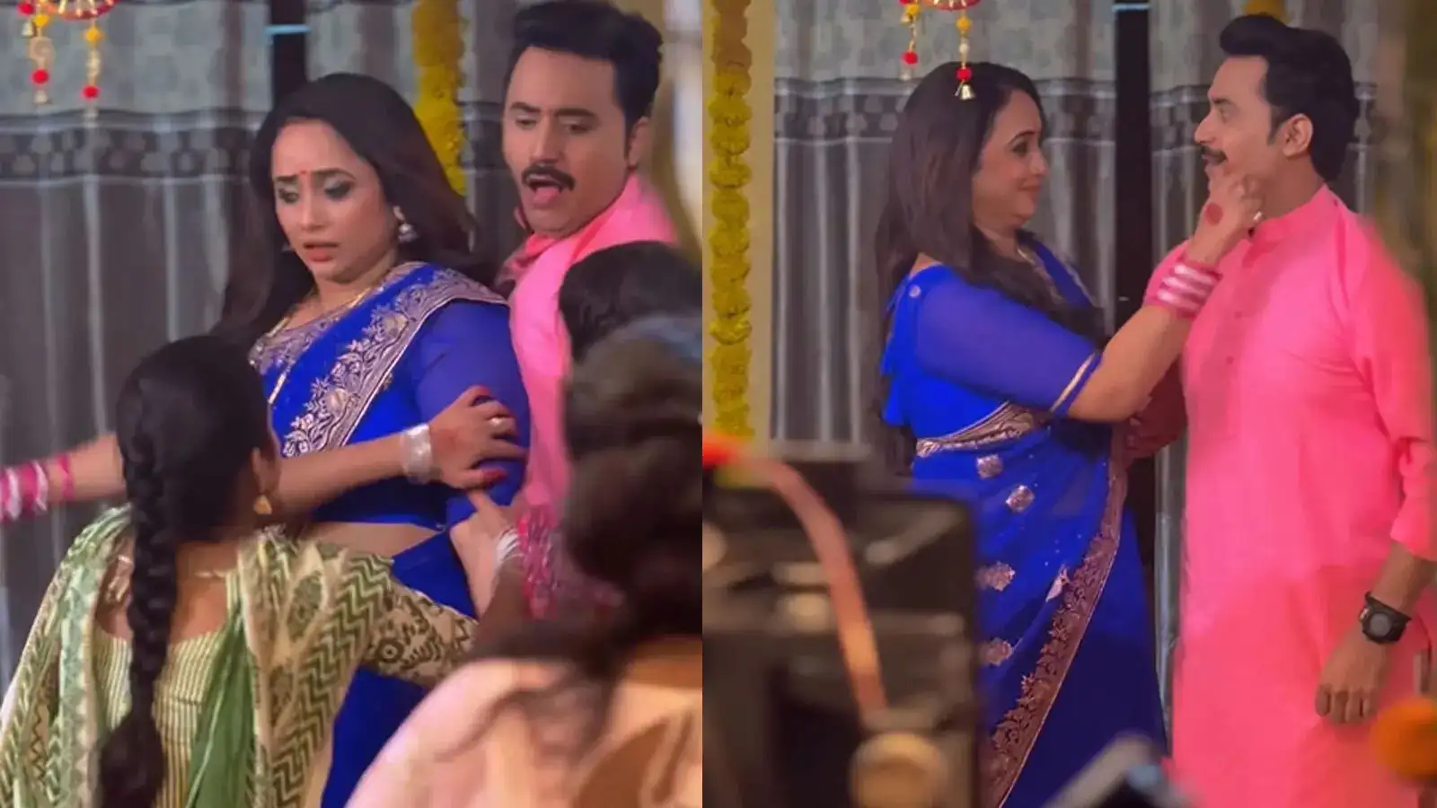 'लखनऊ की बड़की पटना की छोटकी' का BTS वीडियो, 'देवर' पर लाड़ लड़ाती दिखीं रानी चटर्जी