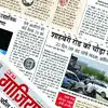 घर की दीवार पर गिरा बिजली खंभा और ट्रांसफाॅर्मर, बचे लोग