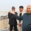 Bihar Politics: पहले नीतीश तो अब सम्राट, मोक्षदायिनी गंगा में विकास की लहर ढूंढ रहे
