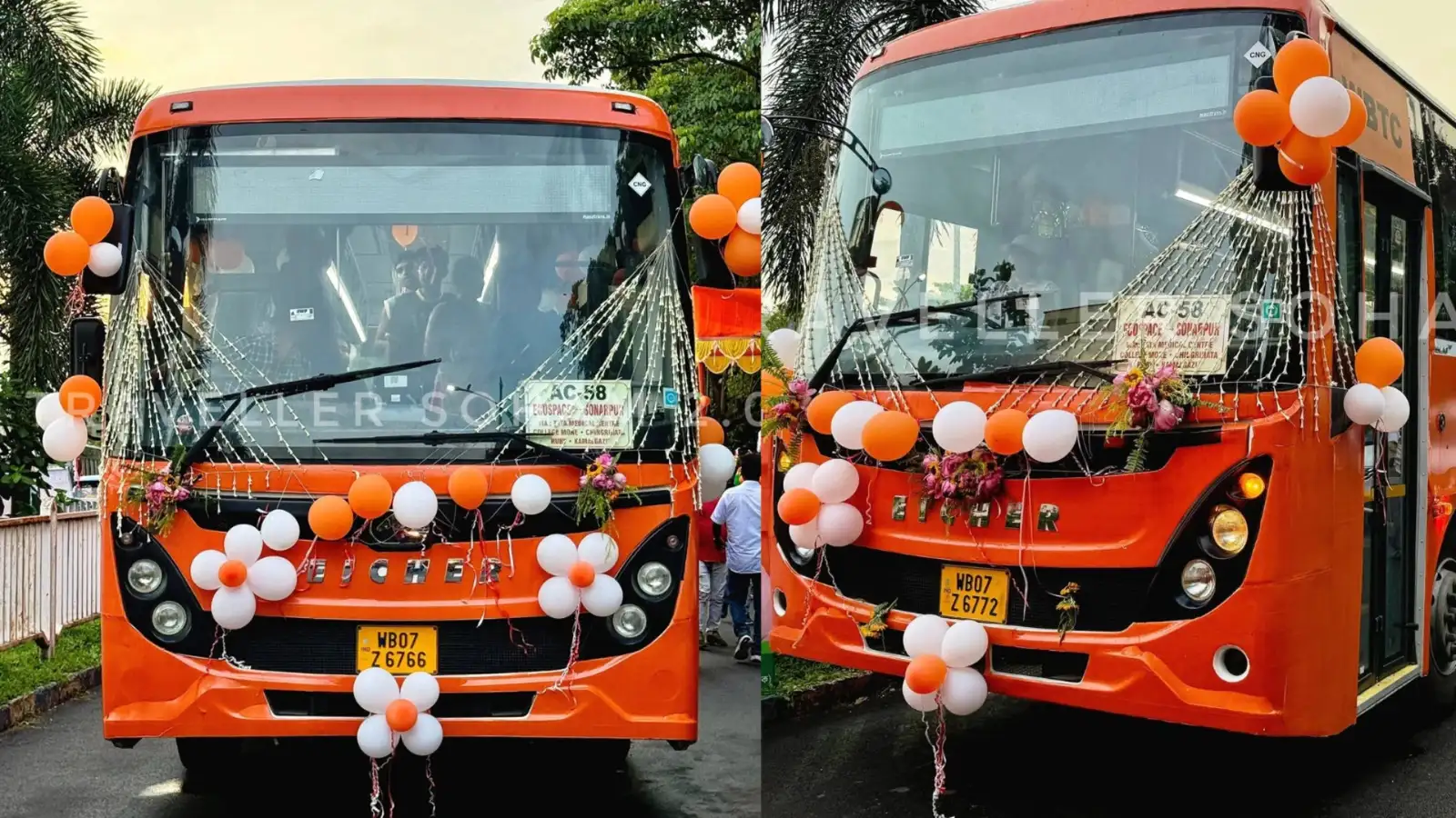 लाल से हुईं नीली, अब चमचमाता भगवा, पश्चिम बंगाल की सरकार के साथ बदला सरकारी बसों का रंग