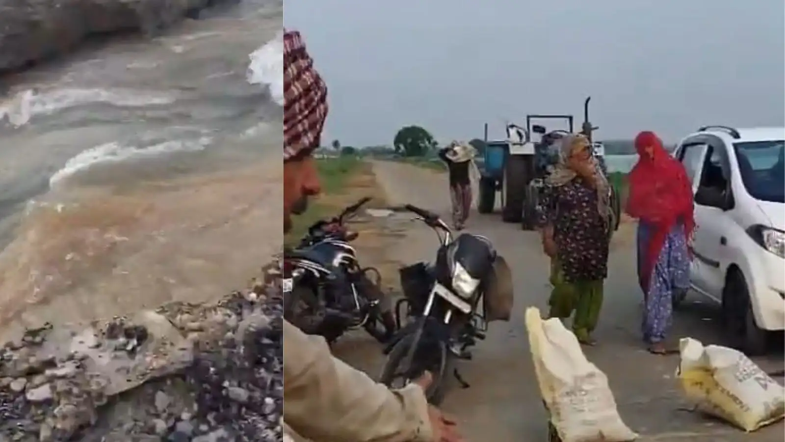 मेरठ में भारी बारिश के बीच हुआ बवाल, जलभराव रोकने के लिए ग्रामीणों ने हाईवे काट डाला, मेरठ-बिजनौर संपर्क टूटा